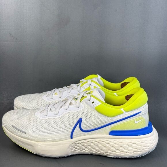 Nike ZoomX Invincible Run Flyknit 'White Cyber Blue' sneaker shoes size 15 - Picture 4 of 9
